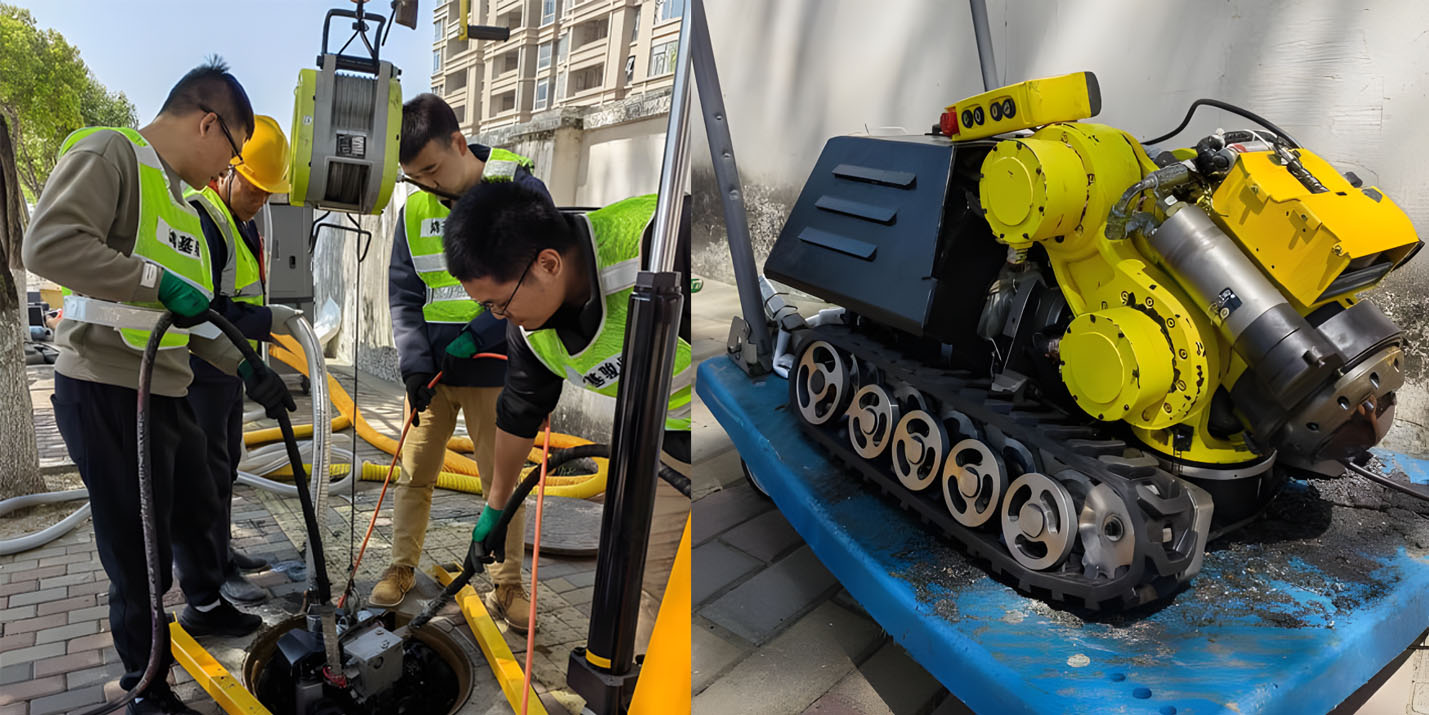 污水管道机器人带水清淤项目